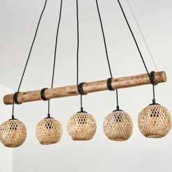 Basto Suspension, Suspension Écru, Noir, 5 lumières