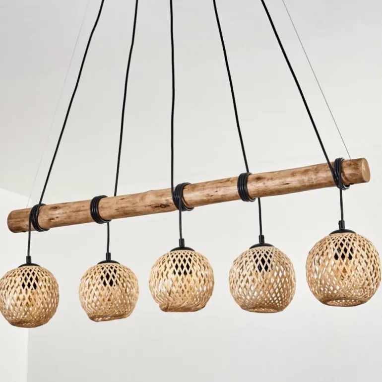 Basto Suspension, Suspension Écru, Noir, 5 lumières