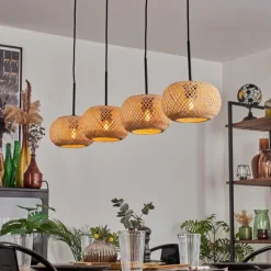 Bauro Suspension Écru, 4 lumières
