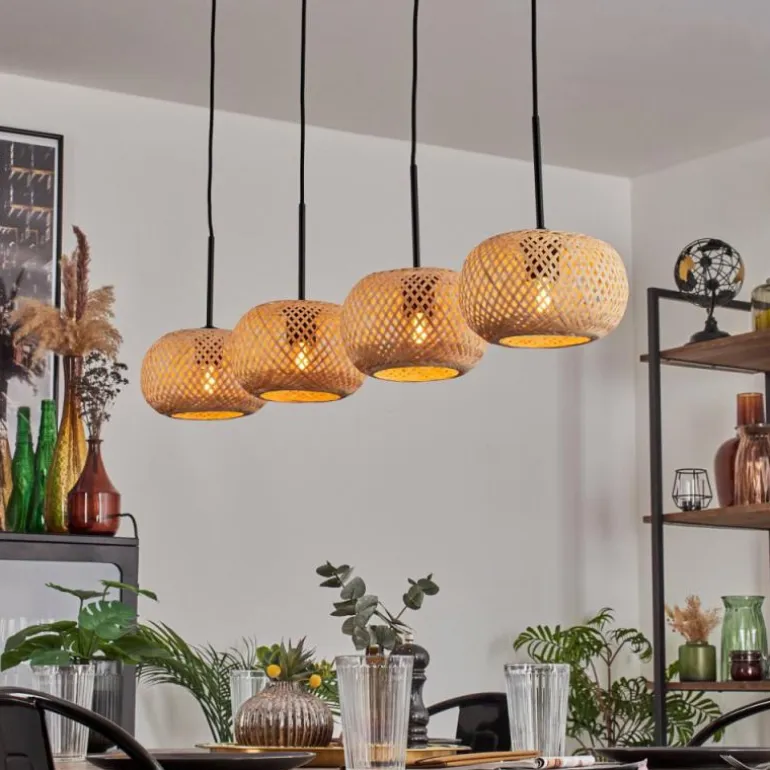 Bauro Suspension Écru, 4 lumières