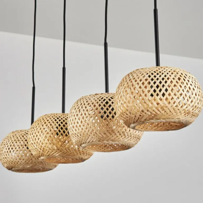 Bauro Suspension Écru, 4 lumières