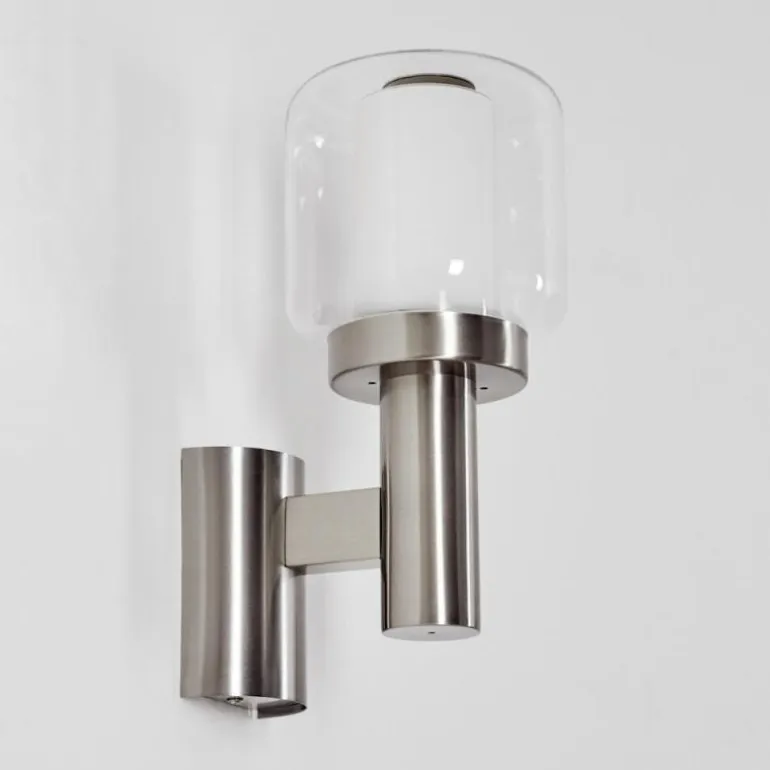 Beira Lampe murale d´extérieur, Applique murale Nickel mat, 1 lumière