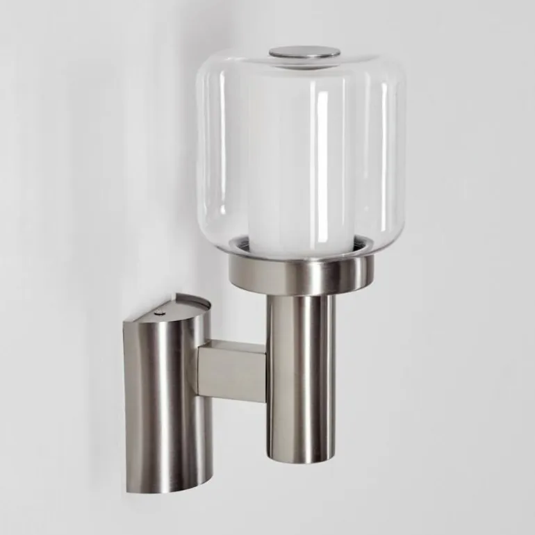Beira Lampe murale d´extérieur, Applique murale Nickel mat, 1 lumière