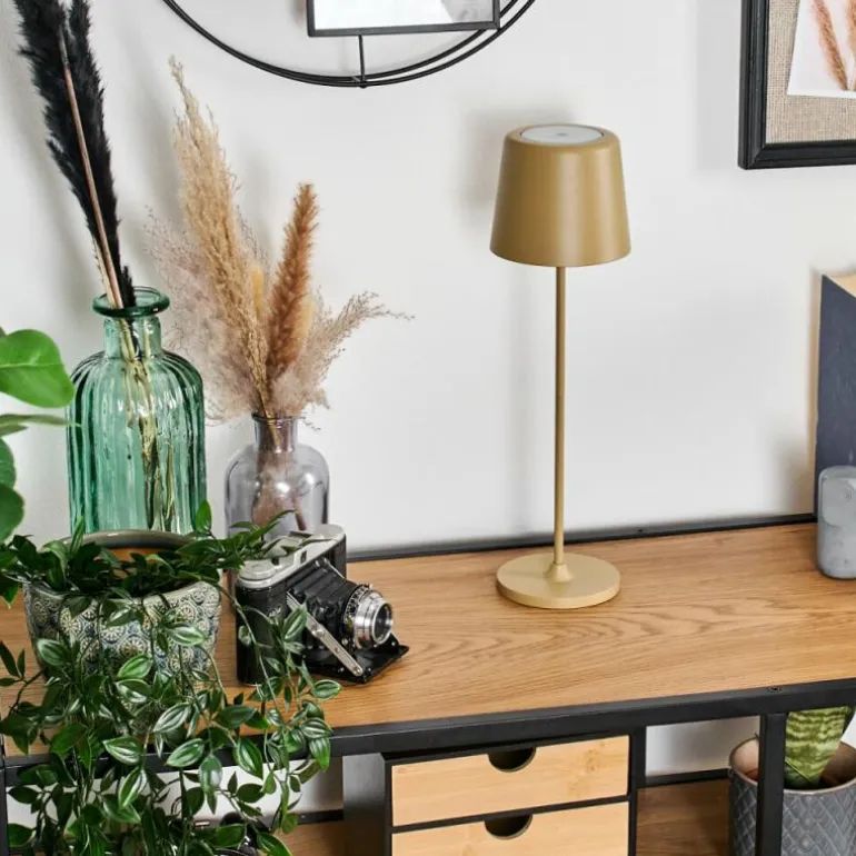 Belece Lampe de table d'extérieur, Lampe à poser LED Beige, 1 lumière