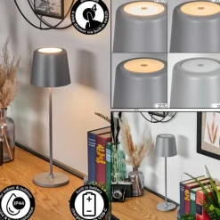 Belece Lampe de table d'extérieur, Lampe à poser LED Gris, 1 lumière