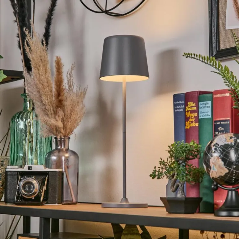 Belece Lampe de table d'extérieur, Lampe à poser LED Gris, 1 lumière