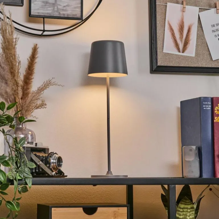 Belece Lampe de table d'extérieur, Lampe à poser LED Gris, 1 lumière