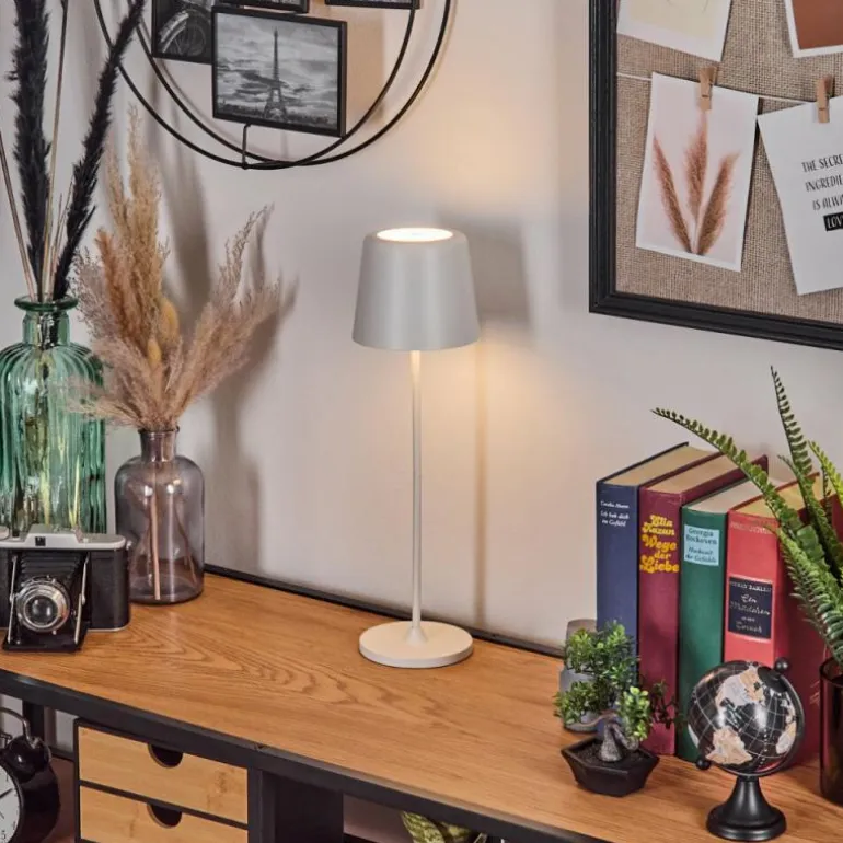 Belece Lampe de table d'extérieur, Lampe à poser LED Blanc, 1 lumière