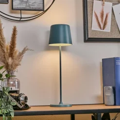 Belece Lampe de table d'extérieur, Lampe à poser LED Bleu, 1 lumière