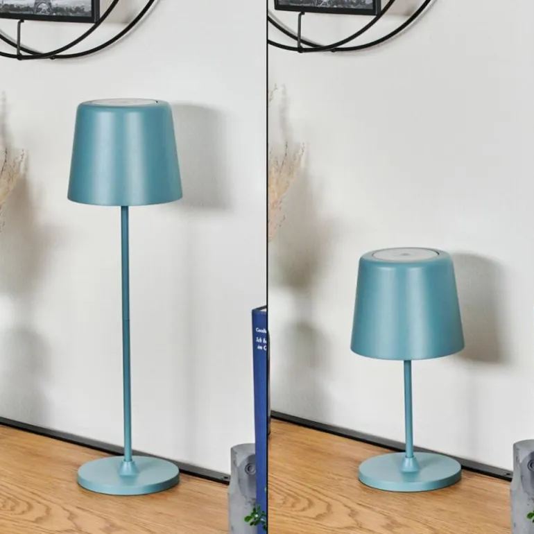 Belece Lampe de table d'extérieur, Lampe à poser LED Bleu, 1 lumière