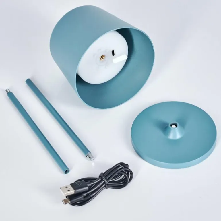 Belece Lampe de table d'extérieur, Lampe à poser LED Bleu, 1 lumière