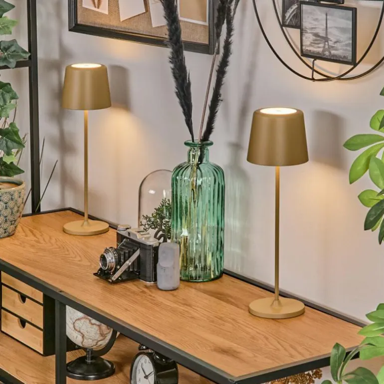 Belece Lampe de table d'extérieur, Lampe à poser LED Beige, 1 lumière