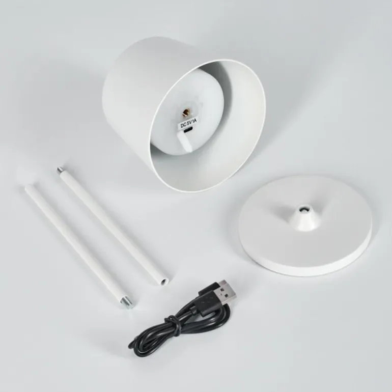 Belece Lampe de table d'extérieur, Lampe à poser LED Blanc, 1 lumière