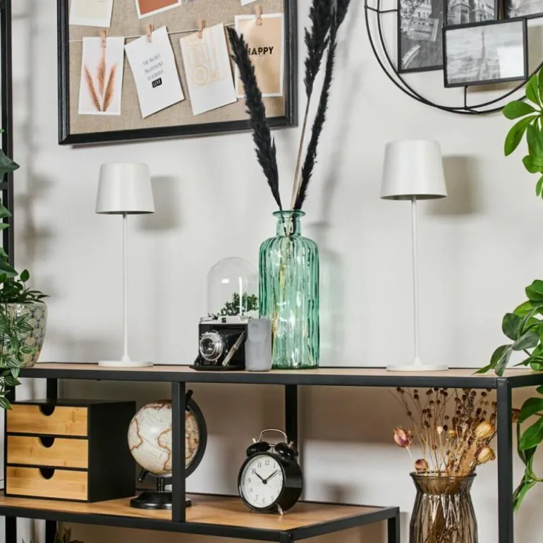 Belece Lampe de table d'extérieur, Lampe à poser LED Blanc, 1 lumière