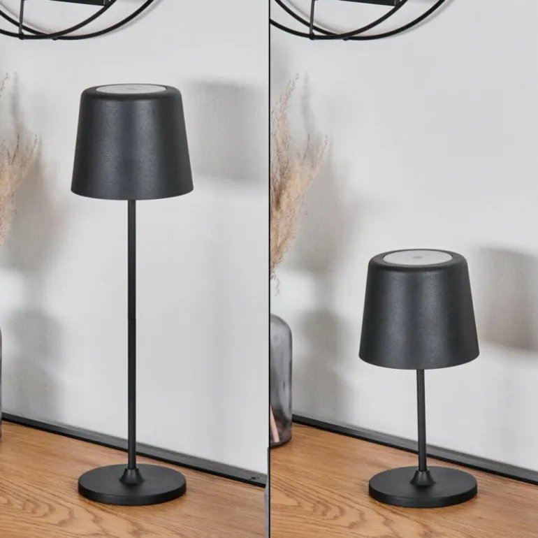 Belece Lampe de table d'extérieur, Lampe à poser LED Noir, 1 lumière