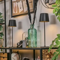 Belece Lampe de table d'extérieur, Lampe à poser LED Noir, 1 lumière