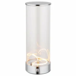 Bendy Lampe à poser Luminaires Globo Lighting LED Chrome, 1 lumière