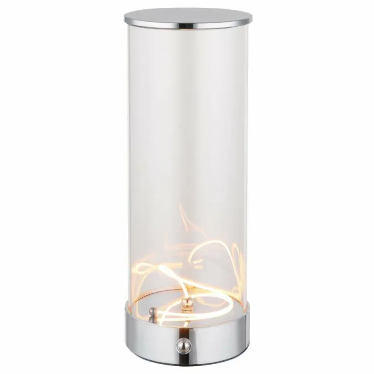 Bendy Lampe à poser Luminaires Globo Lighting LED Chrome, 1 lumière