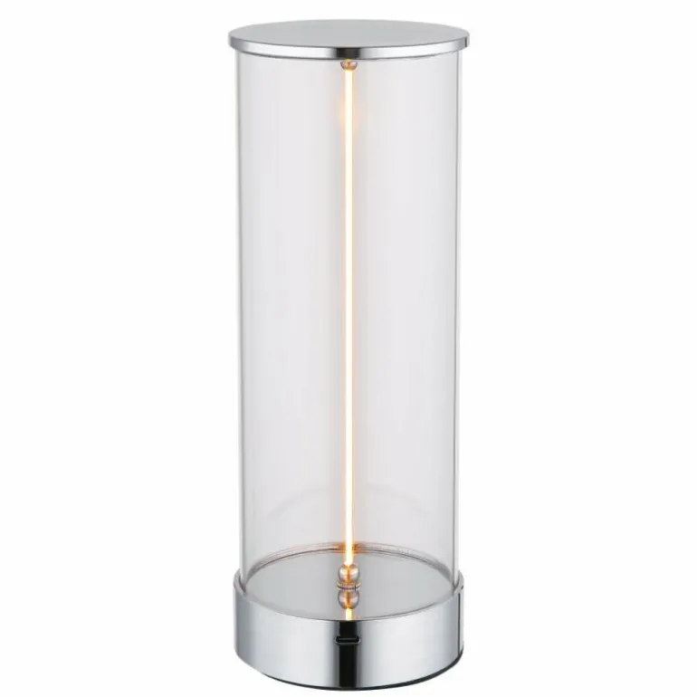 Bendy Lampe à poser Luminaires Globo Lighting LED Chrome, 1 lumière