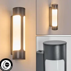Biran Lampe murale d´extérieur, Applique murale LED Anthracite, 1 lumière
