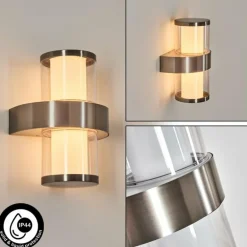 Blinneberg Luminaire extérieur, Lampe murale d´extérieur LED Nickel mat, 2 lumières