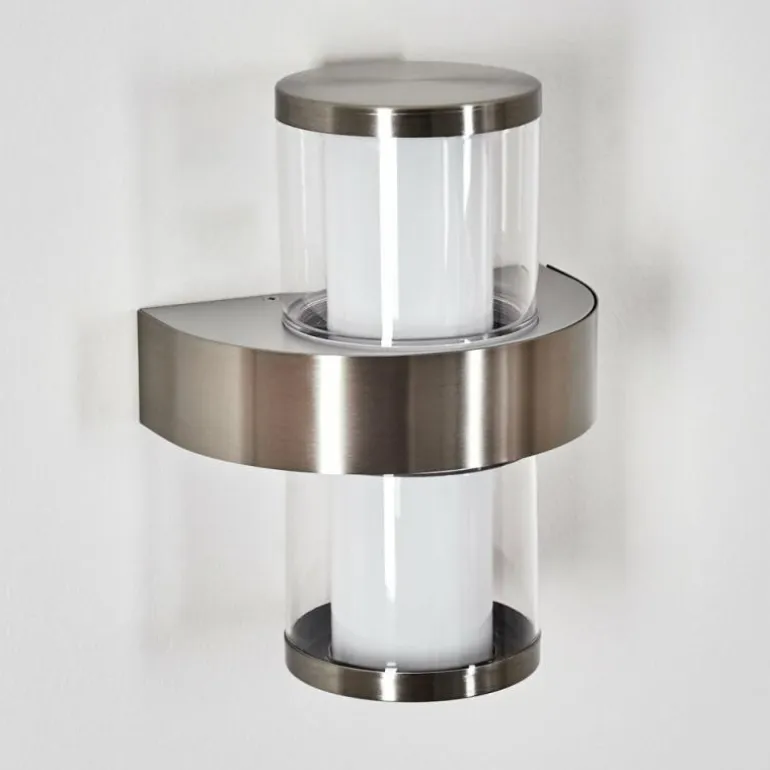 Blinneberg Luminaire extérieur, Lampe murale d´extérieur LED Nickel mat, 2 lumières