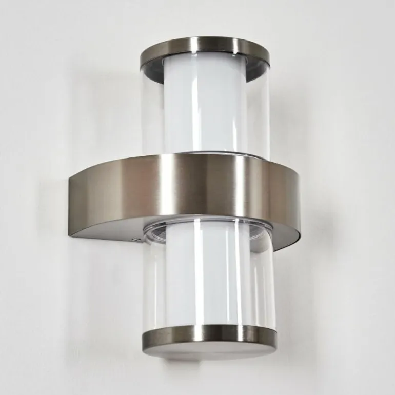 Blinneberg Luminaire extérieur, Lampe murale d´extérieur LED Nickel mat, 2 lumières