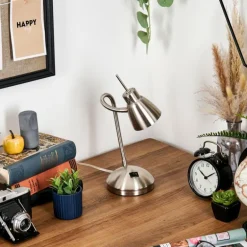 Bondorlunda Lampe de bureau, Lampe à poser Nickel mat, 1 lumière