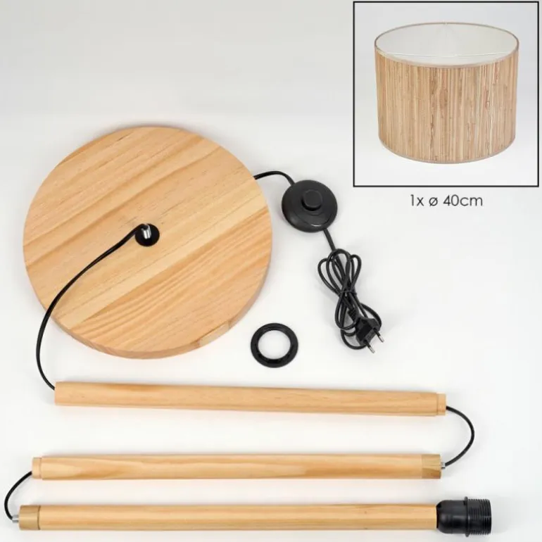 Bongal Lampadaire Écru, 1 lumière