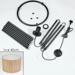Bongal Lampadaire, Liseuse Noir, 1 lumière