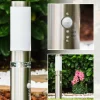Borne d'éclairage Avize Acier inoxydable, 1 lumière, Détecteur de mouvement