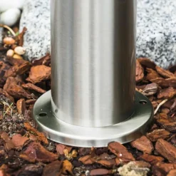 Borne d'éclairage Avize Acier inoxydable, 1 lumière, Détecteur de mouvement