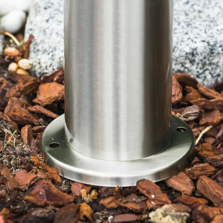 Borne d'éclairage Avize Acier inoxydable, 1 lumière, Détecteur de mouvement