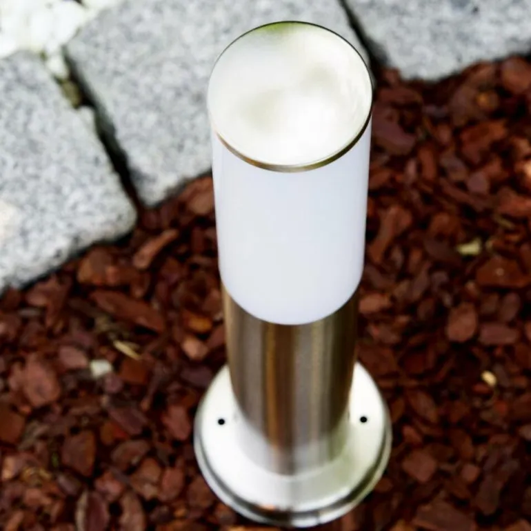 Borne d'éclairage Caserta Acier inoxydable, 1 lumière
