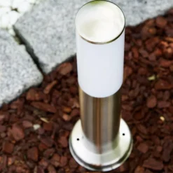 Borne d'éclairage Caserta Acier inoxydable, 1 lumière