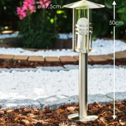 Borne d'éclairage Fushun Acier inoxydable, 1 lumière