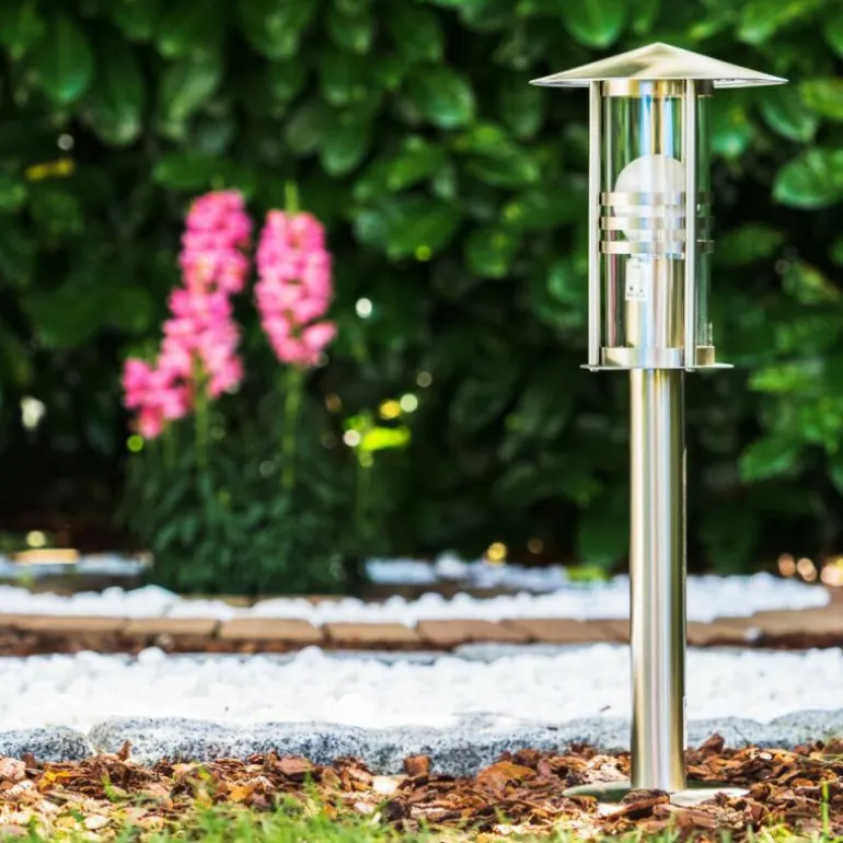 Borne d'éclairage Fushun Acier inoxydable, 1 lumière
