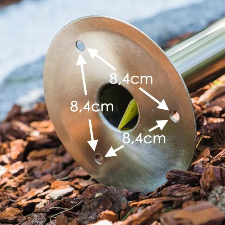 Borne d'éclairage Fushun Acier inoxydable, 1 lumière