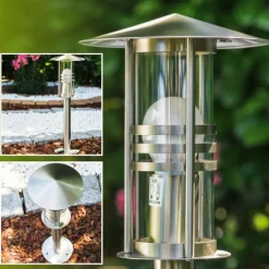 Borne d'éclairage Fushun Acier inoxydable, 1 lumière
