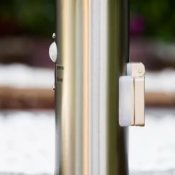 Borne d'éclairage Tunes Acier inoxydable, 1 lumière, Détecteur de mouvement