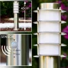 Borne d'éclairage Tunes Acier inoxydable, 1 lumière, Détecteur de mouvement