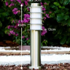 Borne d'éclairage Tunes Acier inoxydable, 1 lumière