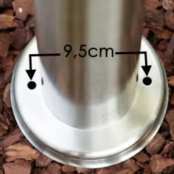 Borne d'éclairage Tunes Acier inoxydable, 1 lumière, Détecteur de mouvement