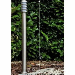 Borne d'éclairage Tunes Acier inoxydable, 1 lumière