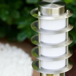 Borne d'éclairage Tunes Acier inoxydable, 1 lumière