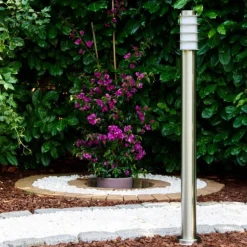Borne d'éclairage Tunes Acier inoxydable, 1 lumière
