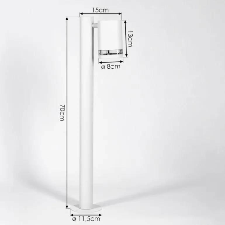 Borne lumineuse Amyton Blanc, 1 lumière