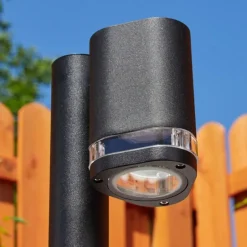 Borne lumineuse Amyton Noir, 1 lumière