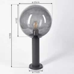 Borne lumineuse Bostarenga Anthracite, 1 lumière