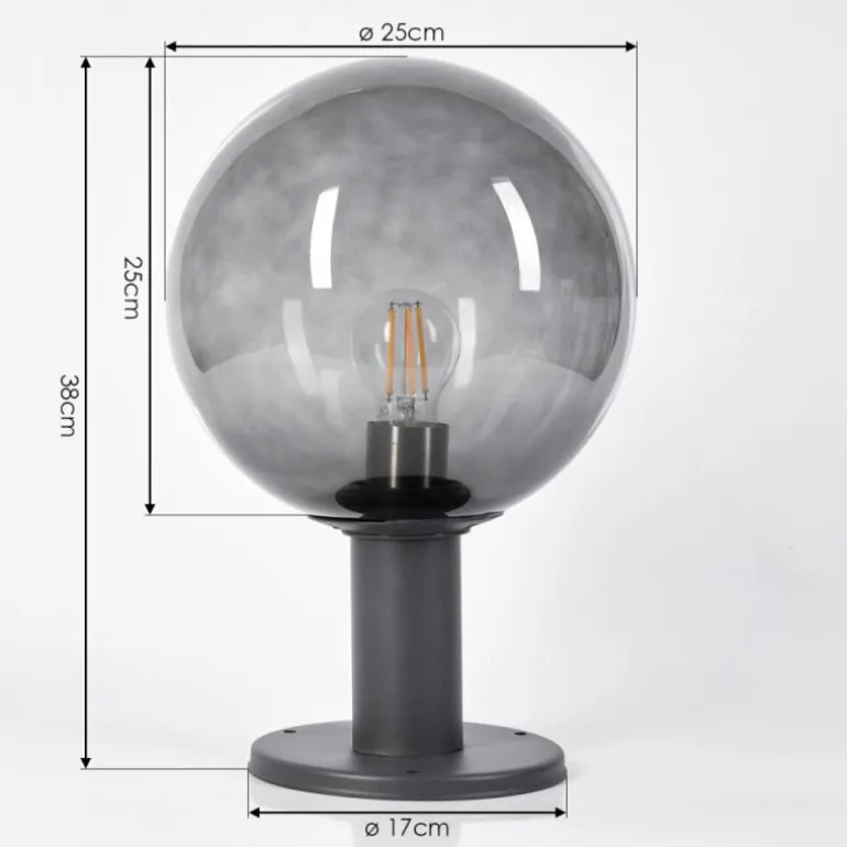 Borne lumineuse Bostarenga Anthracite, 1 lumière